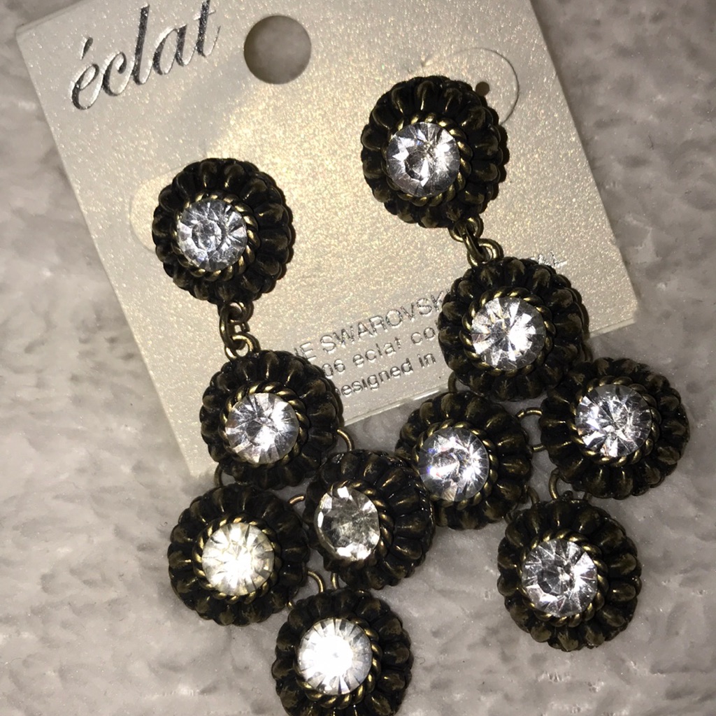 3/$15 Gorgeous Crystal Dangle Earrings